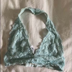 Free people lace halter bra